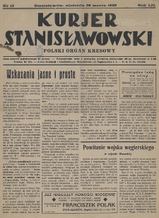 Kurjer Stanisławowski : polski organ kresowy. R.52 (1939). nr 13