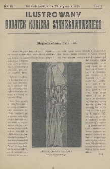 Ilustrowany Dodatek Kurjera Stanisławowskiego. R.1/2 (1925/1926), nr 16