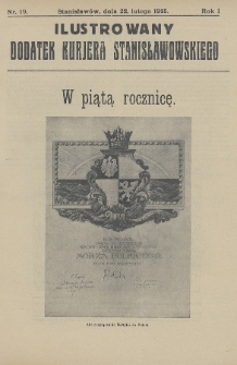 Ilustrowany Dodatek Kurjera Stanisławowskiego. R.1/2 (1925/1926), nr 19