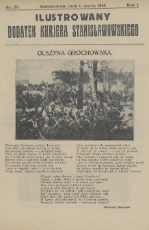 Ilustrowany Dodatek Kurjera Stanisławowskiego. R.1/2 (1925/1926), nr 20