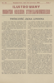 Ilustrowany Dodatek Kurjera Stanisławowskiego. R.1/2 (1925/1926), nr 28