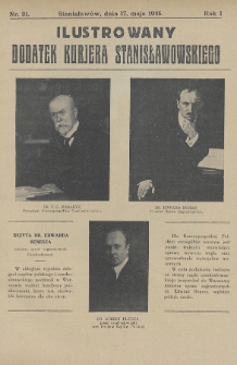 Ilustrowany Dodatek Kurjera Stanisławowskiego. R.1/2 (1925/1926), nr 31
