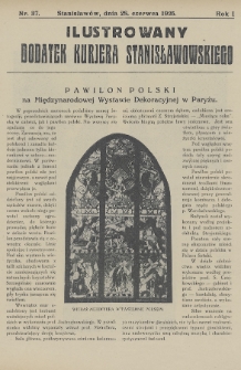 Ilustrowany Dodatek Kurjera Stanisławowskiego. R.1/2 (1925/1926), nr 37