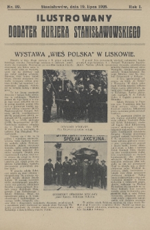 Ilustrowany Dodatek Kurjera Stanisławowskiego. R.1/2 (1925/1926), nr 39