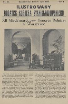 Ilustrowany Dodatek Kurjera Stanisławowskiego. R.1/2 (1925/1926), nr 40