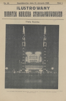 Ilustrowany Dodatek Kurjera Stanisławowskiego. R.1/2 (1925/1926), nr 42