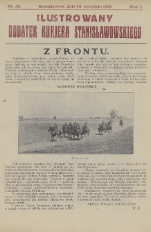 Ilustrowany Dodatek Kurjera Stanisławowskiego. R.1/2 (1925/1926), nr 46