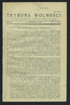 Trybuna Wolności : organ Polskiej Partii Robotniczej. R.3, nr 54 (18 kwietnia 1944)