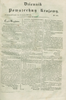 Dziennik Powszechny Krajowy. 1831, Nro 161 (13 czerwca)