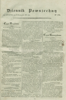 Dziennik Powszechny. 1831, Nro 279 (13 października)