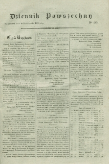 Dziennik Powszechny. 1831, Nro 285 (19 października)