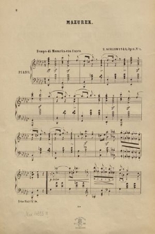 Mazurek : op. 3 no 1