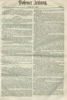 Posener Zeitung. 1848, № 176 (1 August) + dod.