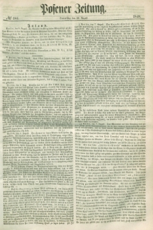 Posener Zeitung. 1848, № 184 (10 August) + dod.