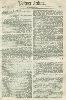 Posener Zeitung. 1848, № 187 (13 August) + dod.