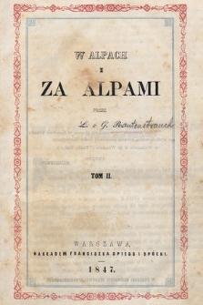 W Alpach i za Alpami. T. 2