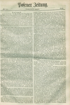 Posener Zeitung. 1848, № 211 (10 September) + dod.