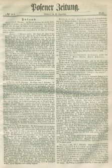 Posener Zeitung. 1848, № 213 (13 September) + dod.