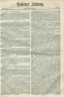 Posener Zeitung. 1848, № 223 (24 September) + dod.