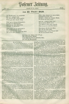Posener Zeitung. 1848, № 241 (15 Oktober) + dod.