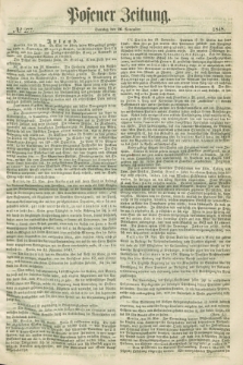 Posener Zeitung. 1848, № 277 (26 November) + dod.