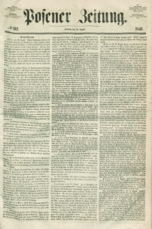 Posener Zeitung. 1849, № 192 (19 August)