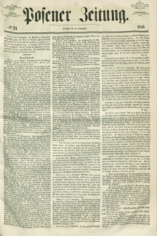 Posener Zeitung. 1849, № 211 (11 September) + dod.