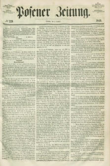 Posener Zeitung. 1849, № 229 (2 October) + dod.