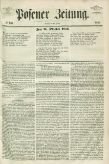 Posener Zeitung. 1849, № 240 (14 October)