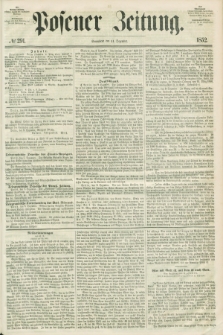Posener Zeitung. 1852, № 291 (11 Dezember) + dod.