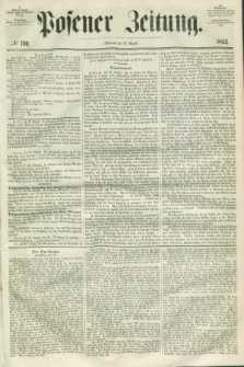Posener Zeitung. 1853, № 190 (17 August) + dod.