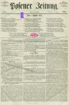 Posener Zeitung. 1854, № 1 (1 Januar) + dod.