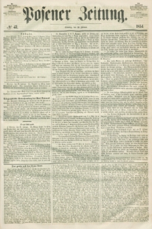 Posener Zeitung. 1854, № 43 (19 Februar) + dod.