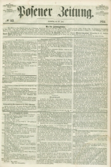 Posener Zeitung. 1854, № 143 (22 Juni) + dod.
