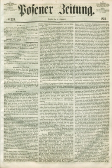 Posener Zeitung. 1854, № 224 (24 September) + dod.