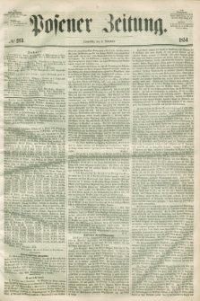 Posener Zeitung. 1854, № 263 (9 November) + dod.