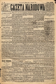 Gazeta Narodowa. 1884, nr 4
