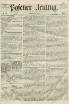 Posener Zeitung. 1855, № 20 (25 Januar) + dod.