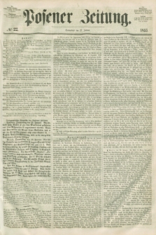 Posener Zeitung. 1855, № 22 (27 Januar) + dod.