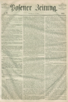 Posener Zeitung. 1855, № 38 (15 Februar) + dod.