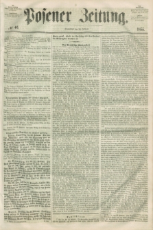 Posener Zeitung. 1855, № 46 (24 Februar) + dod.