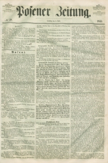 Posener Zeitung. 1855, № 78 (3 April) + dod.
