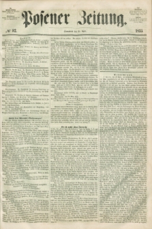 Posener Zeitung. 1855, № 92 (21 April)