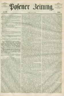 Posener Zeitung. 1855, № 94 (24 April) + dod.