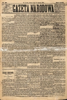 Gazeta Narodowa. 1884, nr 18
