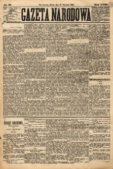 Gazeta Narodowa. 1884, nr 22