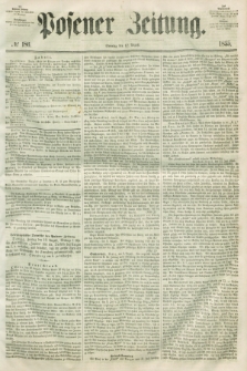 Posener Zeitung. 1855, № 186 (12 August) + dod.