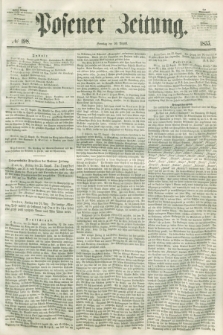 Posener Zeitung. 1855, № 198 (26 August) + dod.