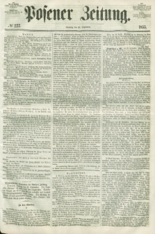 Posener Zeitung. 1855, № 222 (23 September) + dod.