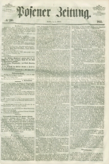 Posener Zeitung. 1855, № 235 (9 Oktober) + dod.